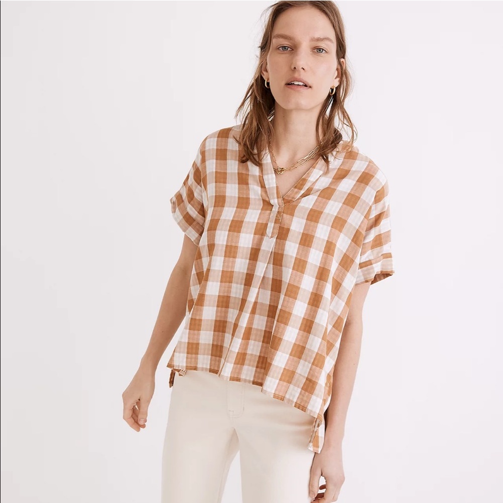 Madewell Gingham Popover Shirt